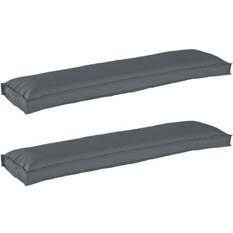 Pallet Kissen Set 2 pcs Anthrazit 150 x 40 x 8 cm Oxford-Stoff vidaXL (1/5)