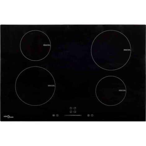 Induktionskochfeld mit 4 Platten Touch Control Glas 77cm 7000 W vidaXL