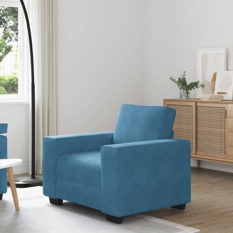 Sessel Blau 60 cm Samt vidaXL