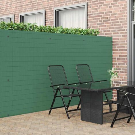 Gartenzaun Doppelseitig Grün 1,8x5 m PVC vidaXL