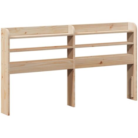 Kopfteil mit Regalen 150 cm aus massivem Kiefernholz