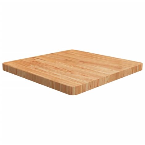 vidaXL Tischplatte Quadratisch Hellbraun 60x60x4cm Behandelte Eiche