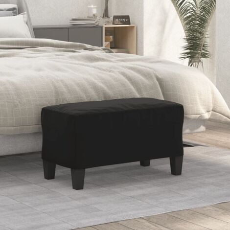 Sitzbank Schwarz 70x35x41 cm Mikrofasergewebe vidaXL