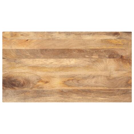 Tischplatte 110x70x2,5 cm Rechteckig Massivholz Mango vidaXL