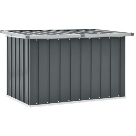 vidaXL Gartenaufbewahrungsbox Grau 109x67x65 cm