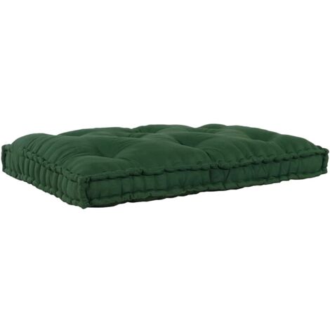 Sofakissen Grün 120 x 80 x 12 cm Stoff vidaXL