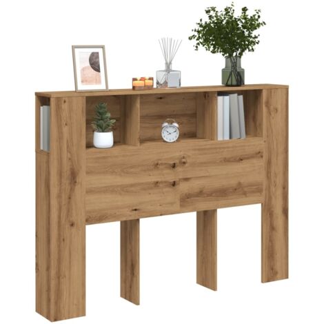 Kopfteil mit Stauraum Artisan-Eiche 140x18,5x102,5 cm vidaXL192393