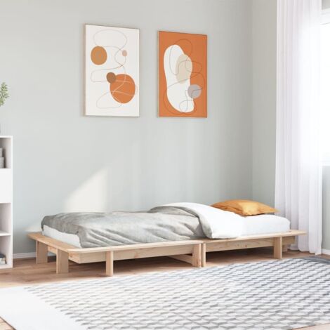 Massivholzbett ohne Matratze 100x200 cm Kiefernholz vidaXL