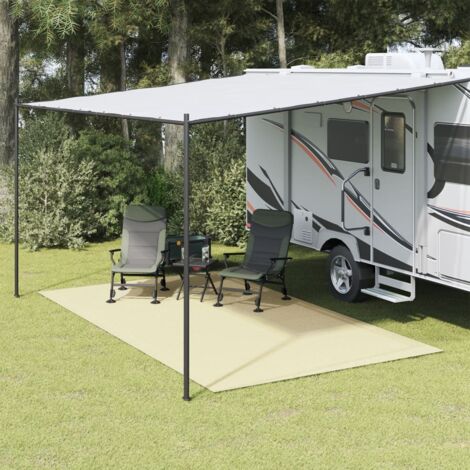 vidaXL Zeltteppich Creme 4,5x2,5 m