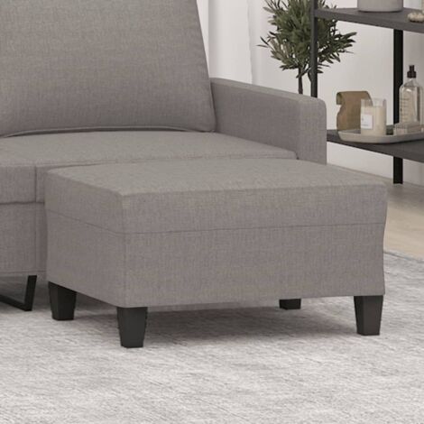 vidaXL Fußhocker Taupe 70x55x41 cm Stoff