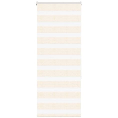 vidaXL Zebra Blind Marble Beige 55x150 cm Fabric Width 50,9 cm Polyester
