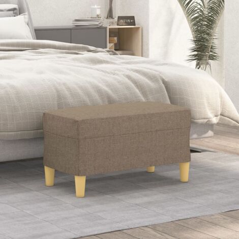 vidaXL Bench Taupe 70x35x41 cm Fabric