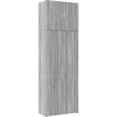 Highboard Grau Sonoma 80x42,5x249 cm Holzwerkstoff vidaXL