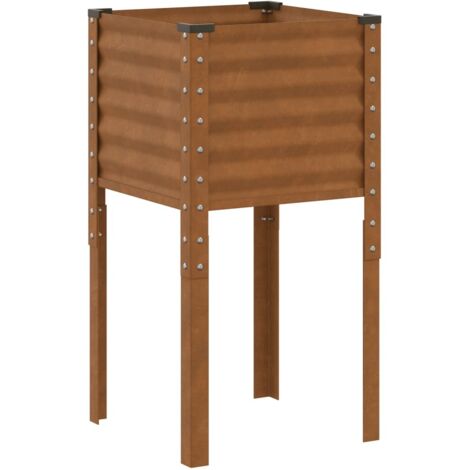 vidaXL Pflanzkübel 45x45x88 cm Wetterfester Stahl