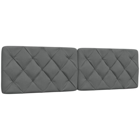 Kopfteil-Kissen Dunkelgrau 180 cm Stoff vidaXL192955