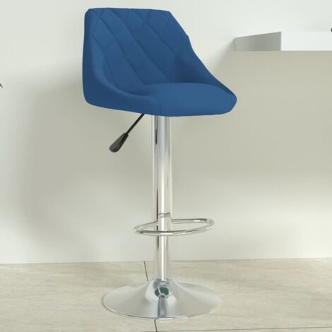 Barhocker Blau Samt vidaXL