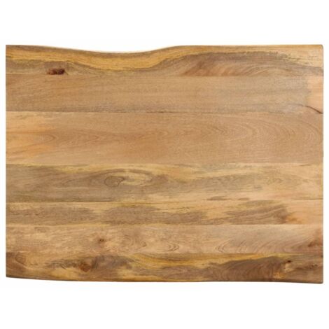 vidaXL Tischplatte mit Baumkante 90x80x3,8 cm Massivholz Mango