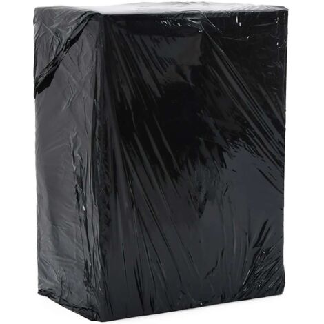 vidaXL Stretchfolie 2 Stk. Schwarz 17 μm 50 cm x 300 m