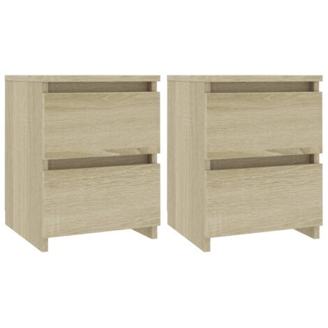 Nachttische 2 Stk. Sonoma-Eiche 30x30x40 cm Holzwerkstoff vidaXL