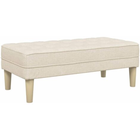 Bank Leinen 113 x 57 x 39 cm Stoff vidaXL