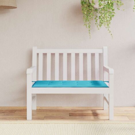 Gartenbank-Kissen Türkis 120 x 50 x 4 cm Oxford Stoff vidaXL