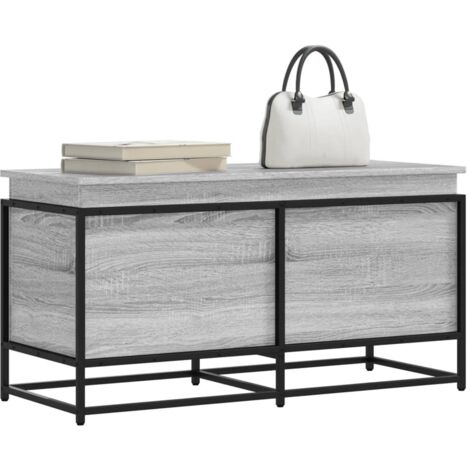 Aufbewahrungsbox mit Deckel Grau Sonoma 100x40x51,5 cm vidaXL