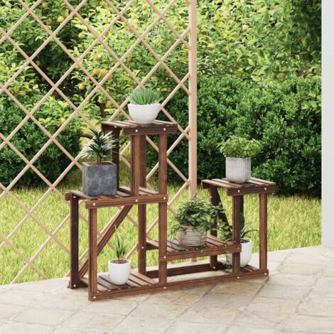 vidaXL Blumenständer 90x25x73,5 cm Massivholz Tanne