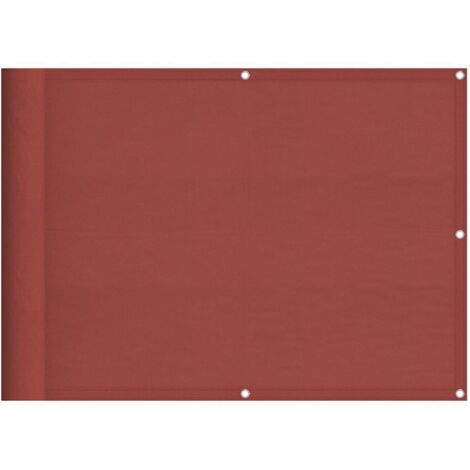 Balkon-Sichtschutz Terrakotta 75x1000 cm 100 % Polyester-Oxford vidaXL