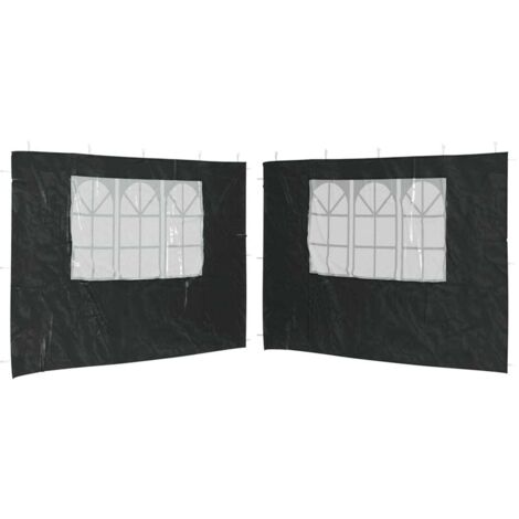 vidaXL Gazebos Anthracite PE and Steel