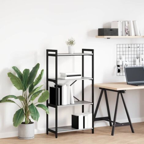 Bücherregal Grau Sonoma 60 x 30 x 118 cm Holzwerkstoff vidaXL