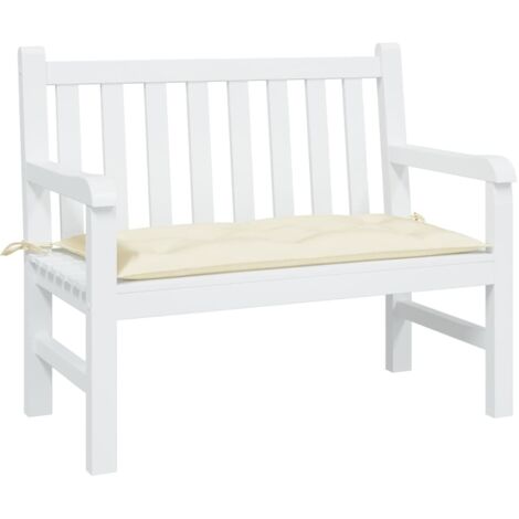 vidaXL Gartenbank-Auflage Creme 100x50x7 cm Oxford-Gewebe