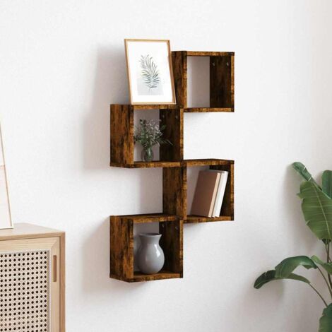Wandregale 4 pcs Braun 26 x 15 x 26 cm Holzwerkstoff vidaXL