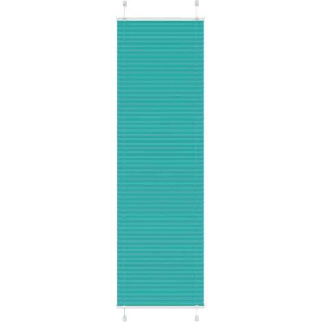 Plissee Petrolgrün 65x200 cm Stoffbreite 64,4 cm Polyester vidaXL372364