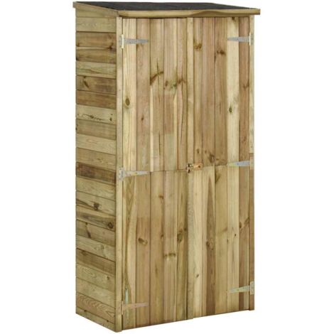 vidaXL Geräteschuppen Kiefernholz 85×48×177 cm