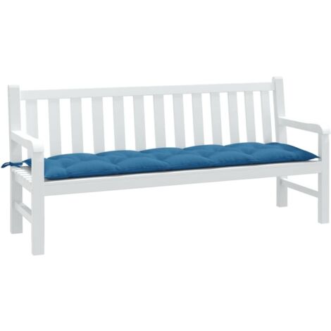 Gartenbank-Auflage Melange Blau 180x50x7 cm Stoff vidaXL (1/5)
