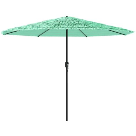 vidaXL Gartenparasol mit grünem Stahlmast 388x388x248 cm
