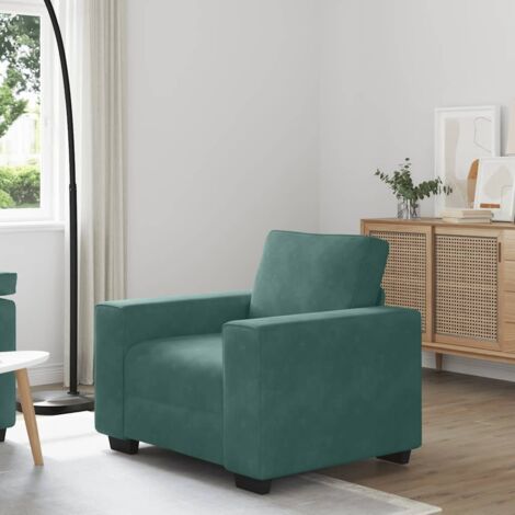 Sessel Dunkelgrün 60 cm Samt vidaXL