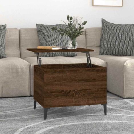 vidaXL Couchtisch Eiche braun 60x44,5x45 cm Holzwerkstoff