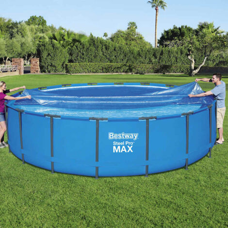 Bestway Pool Solarfolie Flowclear Ø 549 cm rund blau (1/5)