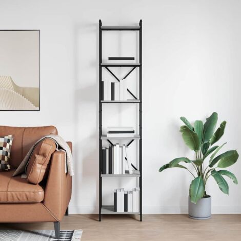 Bücherregal Grau Sonoma 40 x 30 x 188 cm Holzwerkstoff vidaXL
