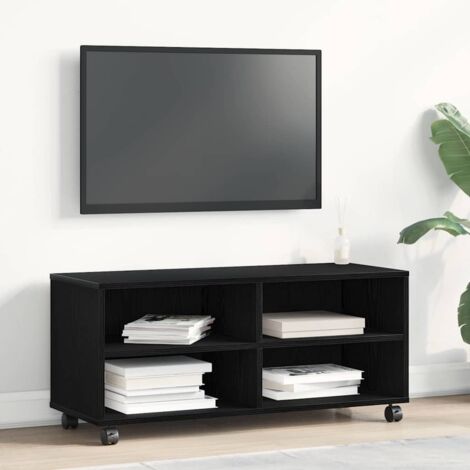 vidaXL TV-Schrank Schwarz 90x35x35 cm Holzwerkstoff