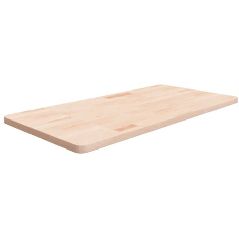 Waschtisch 100x50x2,5 cm Massiveiche Unbehandelt