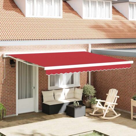 Ersatzstoff für Sonnenschirme für 4x3 m Rahmen Rot vidaXL261180