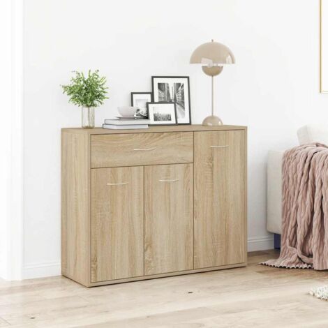 Sideboard Sonoma-Eiche 88x30x70 cm Holzwerkstoff vidaXL