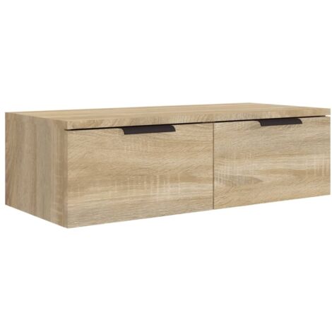 vidaXL Wandregal Sonoma Eiche 68x30x20 cm Spanplatte