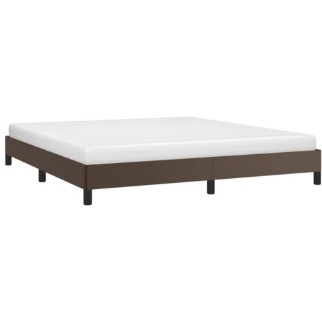 Bettgestell Braun 180x200 cm Kunstleder vidaXL (1/5)
