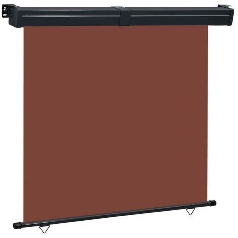 vidaXL Balkon-Seitenmarkise 165x250 cm Braun