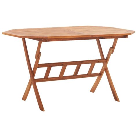 Klappbarer Gartentisch 135 x 85 x 75 cm Massivholz Akazie