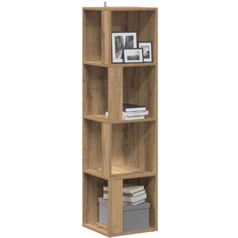 vidaXL Corner Cabinet Artisan Oak 33x33x132 cm Engineered Wood