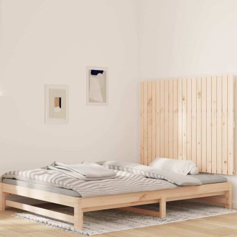 Wand-Kopfteil 127,5x3x90 cm Massivholz Kiefer vidaXL